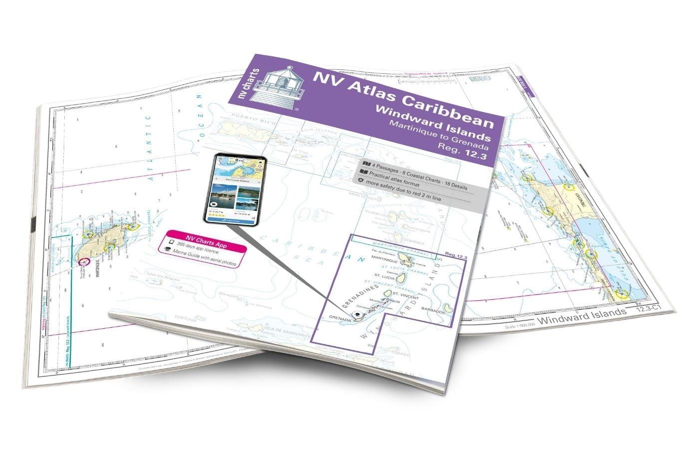 NV. Charts Reg. 12.3: Windward Islands Martinique to Grenada, 2025 Edition