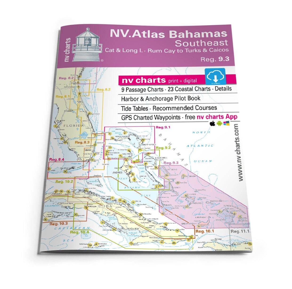 NV. Charts Reg. 9.3: Bahamas Southeast, 2022/2023 Edition