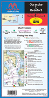 Ocracoke to Beaufort, NC Waterproof Chart, 3rd Edition