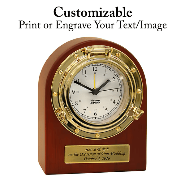 Porthole Desk Clock (Weems & Plath 312400)