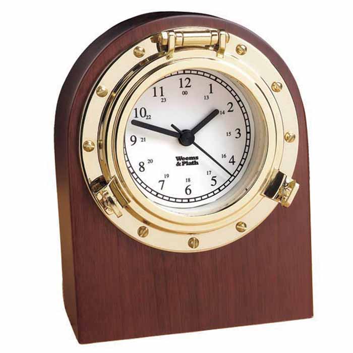 Porthole Desk Clock (Weems & Plath 312400)