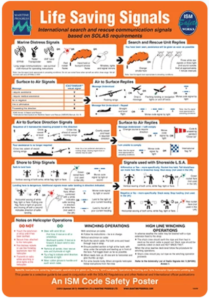 Poster - SOLAS Life Saving Signals and Rescue Methods - SOLAS 1