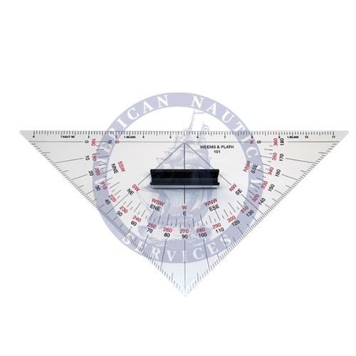 Triangle Protractor Case Protractor Triangle with Handle | Weem & Plath 101 - Amnautical