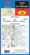 Seattle and Lake Washington Waterproof Chart, 3rd Edition