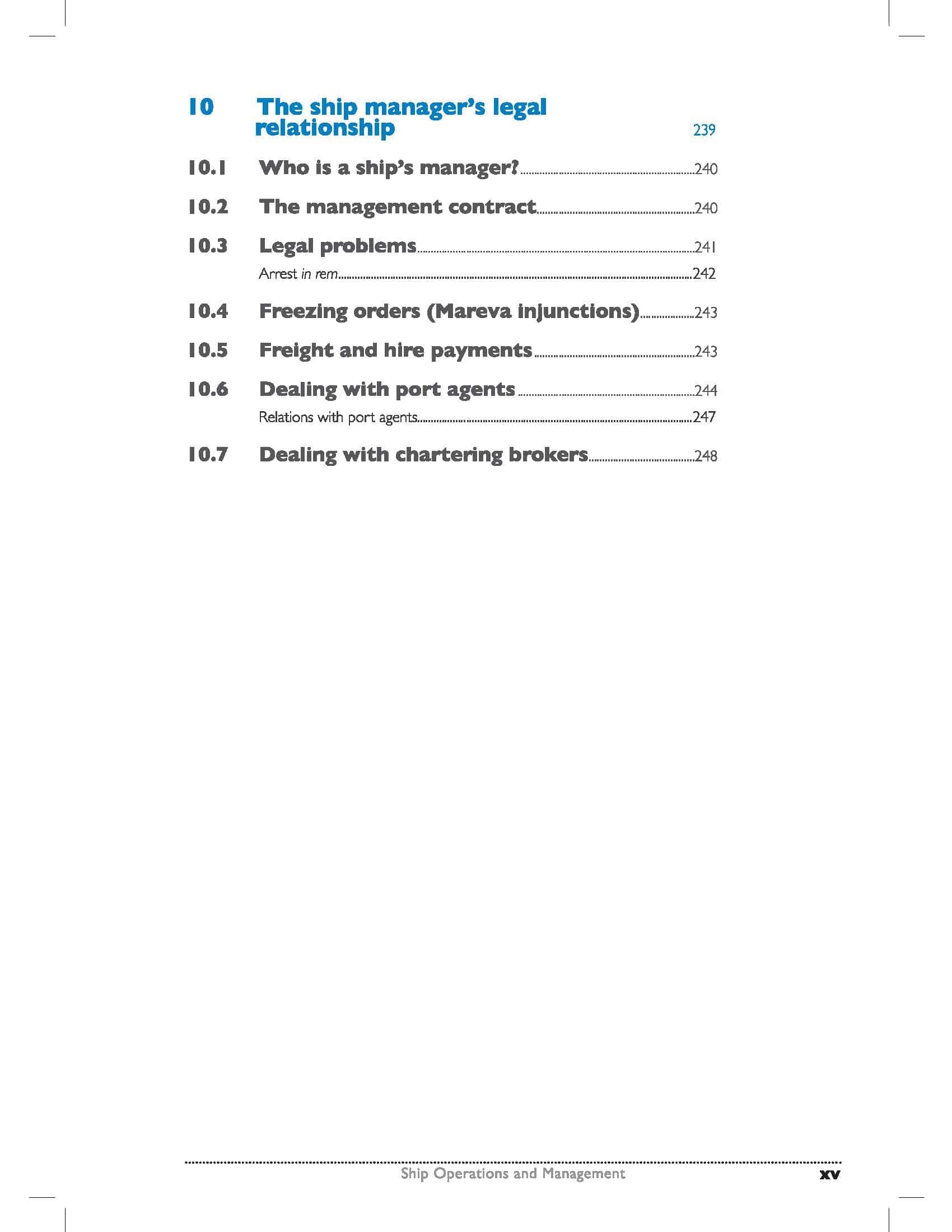 Ship Operations and Management, 2022 Edition