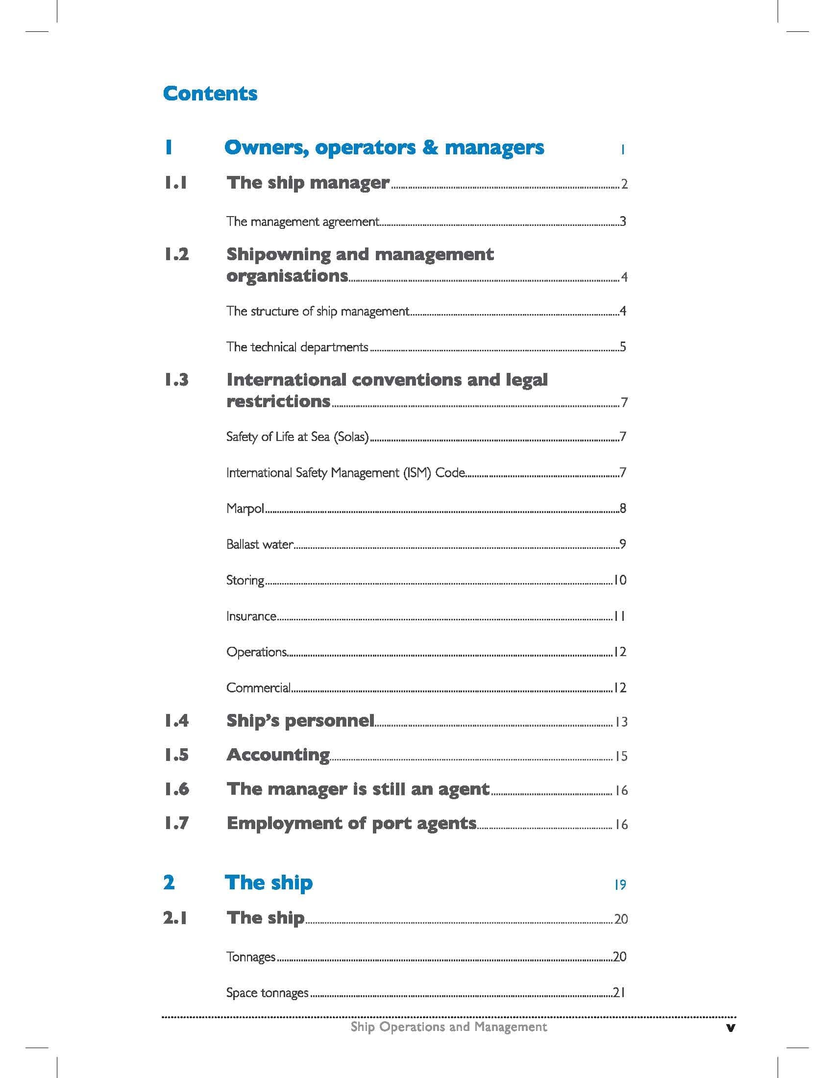 Ship Operations and Management, 2022 Edition