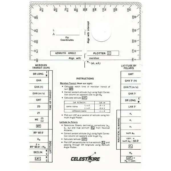 Sight Reduction Template HO-229