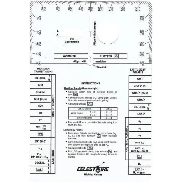 Sight Reduction Template HO-249