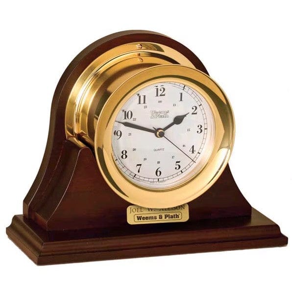 Single Mahogany Base with Back Panel for Atlantis Collection (Weems & Plath 100B)