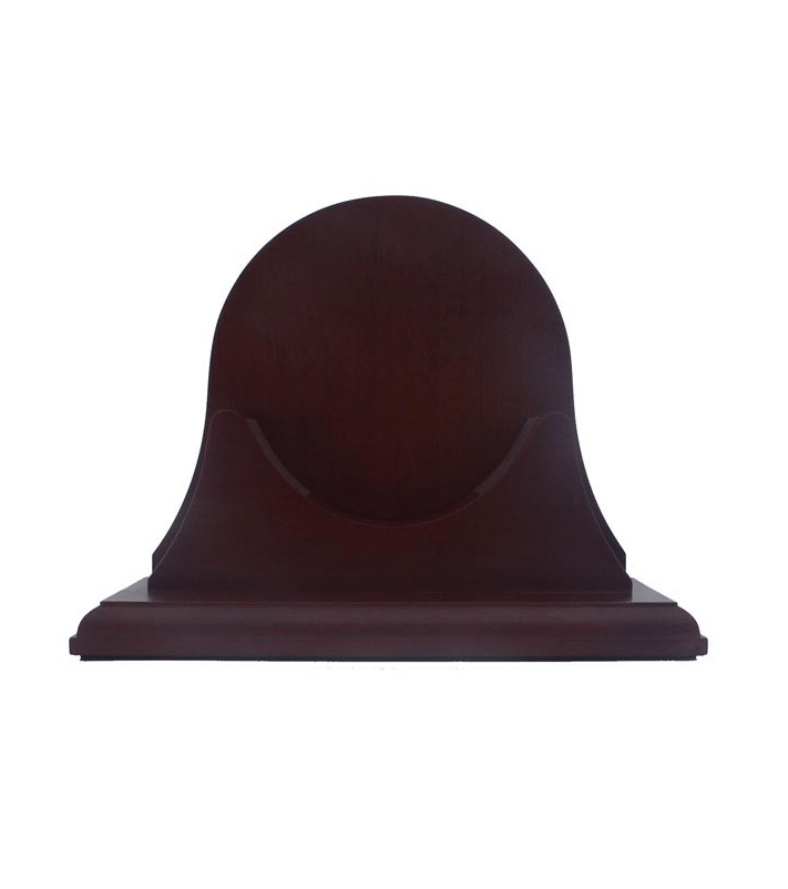 Single Mahogany Base with Back Panel for Atlantis Collection (Weems & Plath 100B)