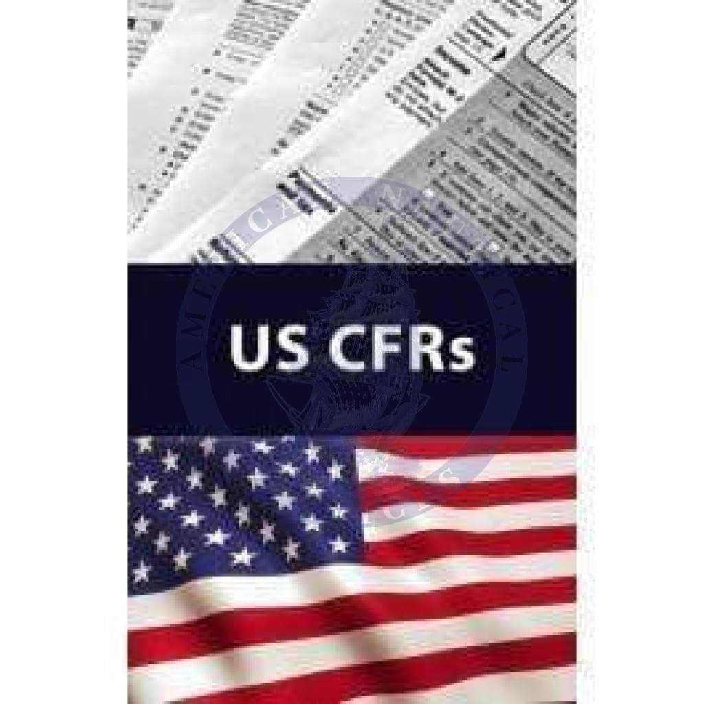 US Code of Federal Regulations (CFRs), 2023
