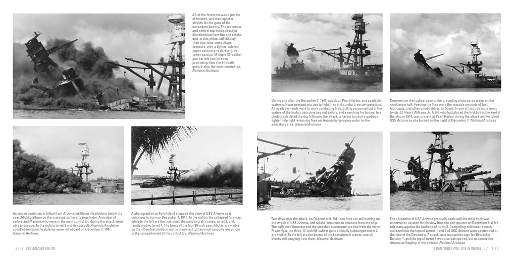 USS Arizona (BB-39) : From Keel Laying to Pearl Harbor Memorial