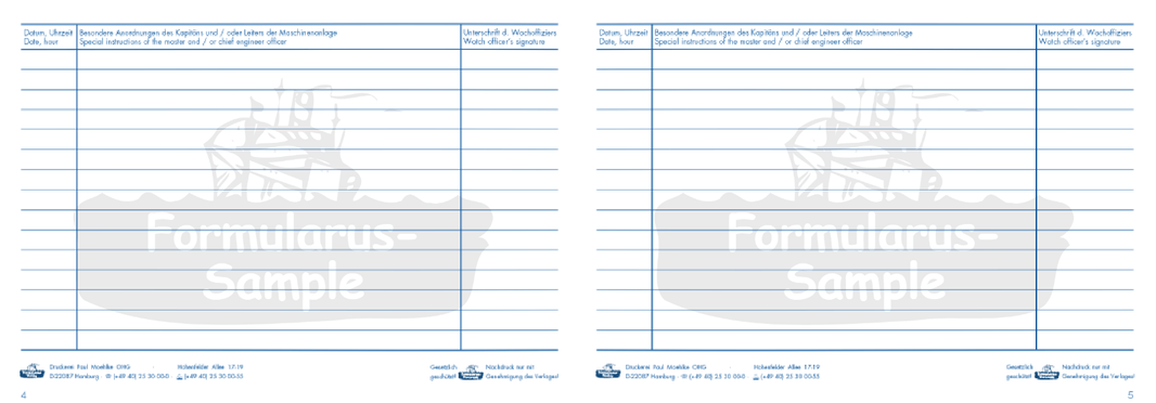 Night Order Book - Log Book - Amnautical