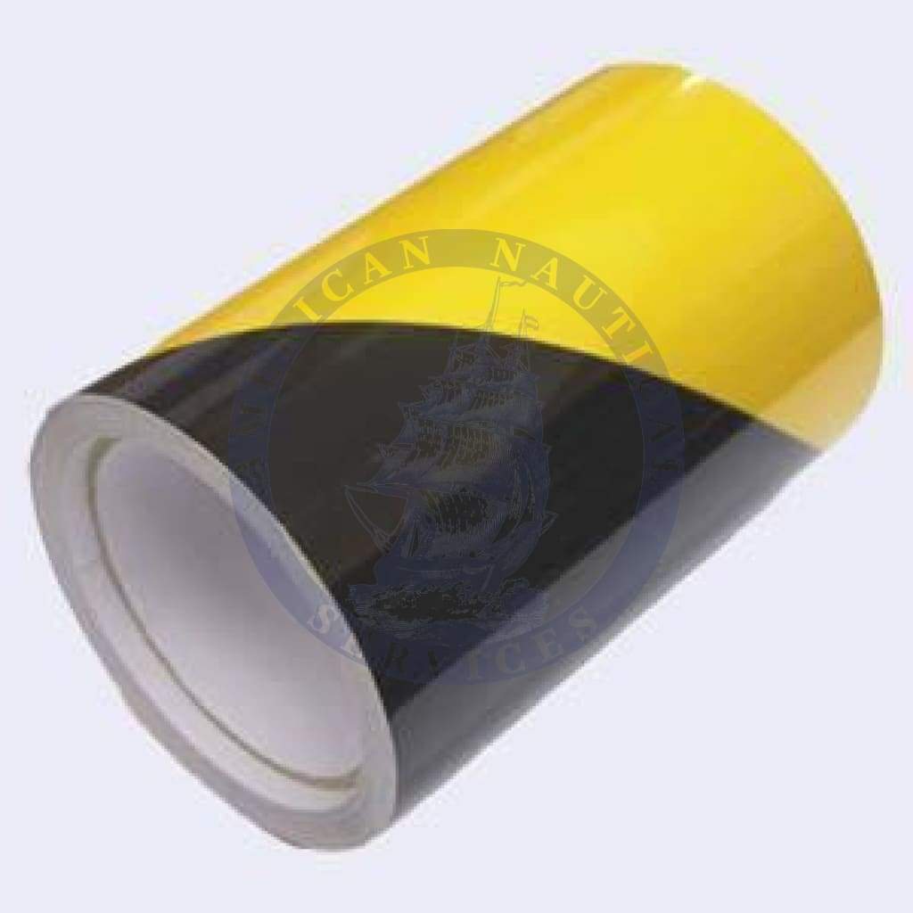 150mm Black/Yellow Reflective Tiger Tape