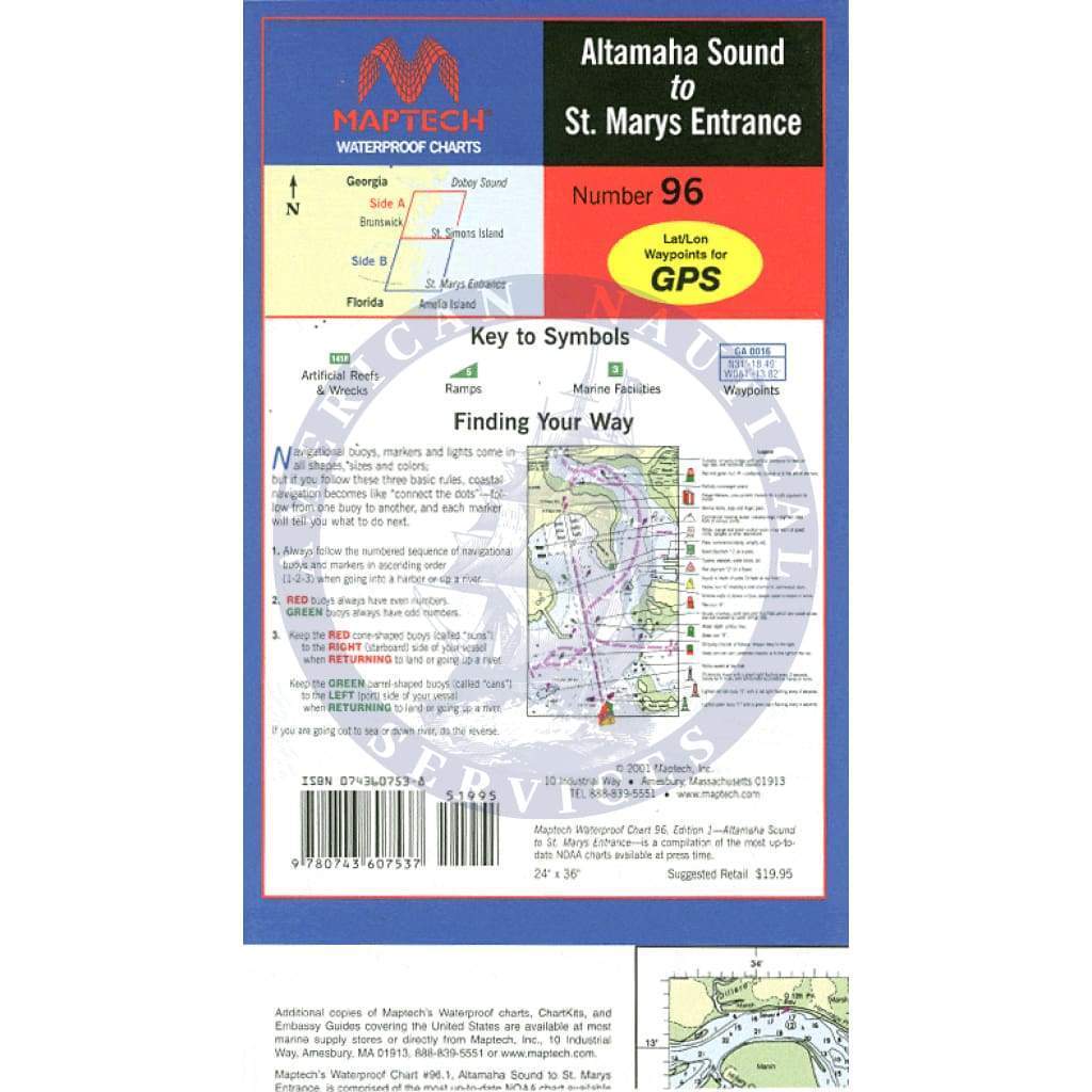 Altamaha Sound to St. Mary's Entrance Waterproof Chart, 1st Edition