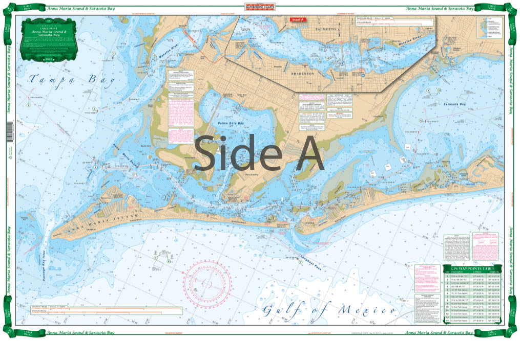 Anna Maria Sound and Sarasota Bay Large Print Navigation Chart 21E