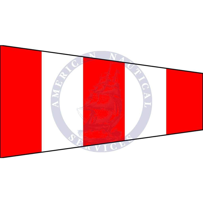 Answering International Code Signal Pennant Flag