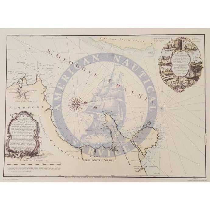 BA Chart ARC5451: the Admiralty Collection - A Chart of the Coast of Wales