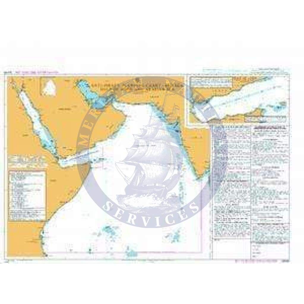 BA Chart Q6099: Maritime Security Chart - Red Sea, Gulf of Aden and Arabian Sea.