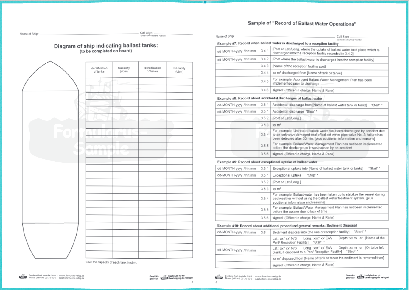 Ballast Water Record Book