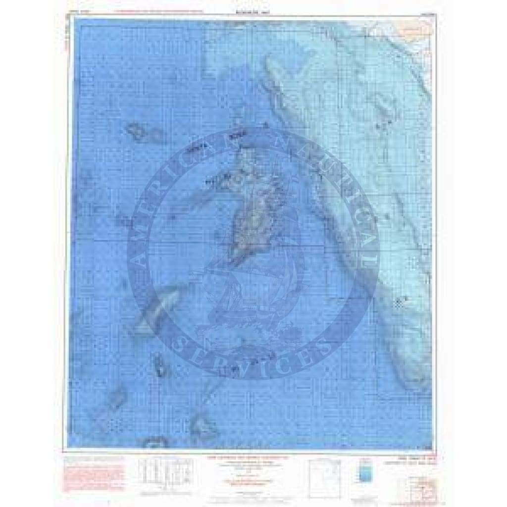 Bathymetric Chart 1306N-19: SANTA ROSA ISLANDS, S.W.