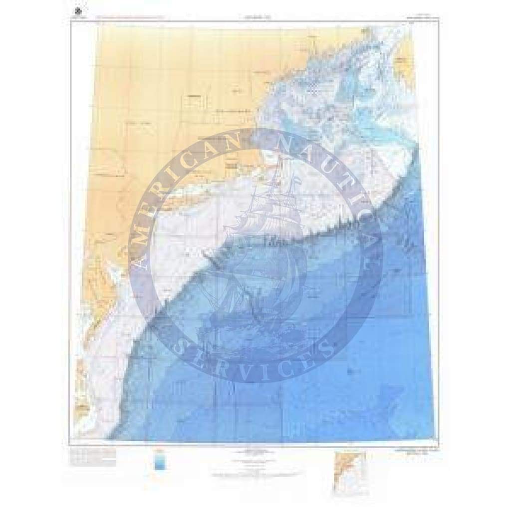 Bathymetric Chart BR-1PT1-2: NORTHEASTERN UNITED STATES 1 AND 2