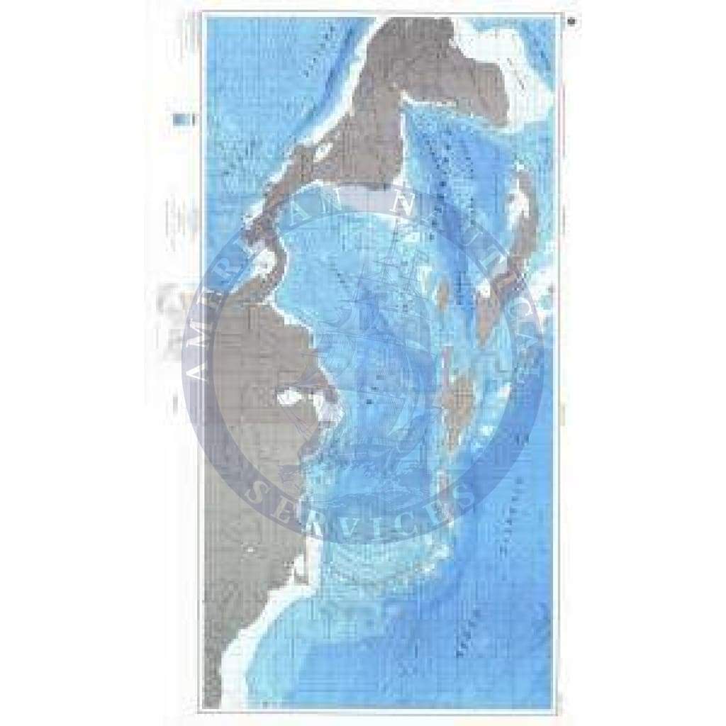 Bathymetric Chart BR-2PT1-2-3: CARIBBEAN REGIONAL 1,2, AND 3