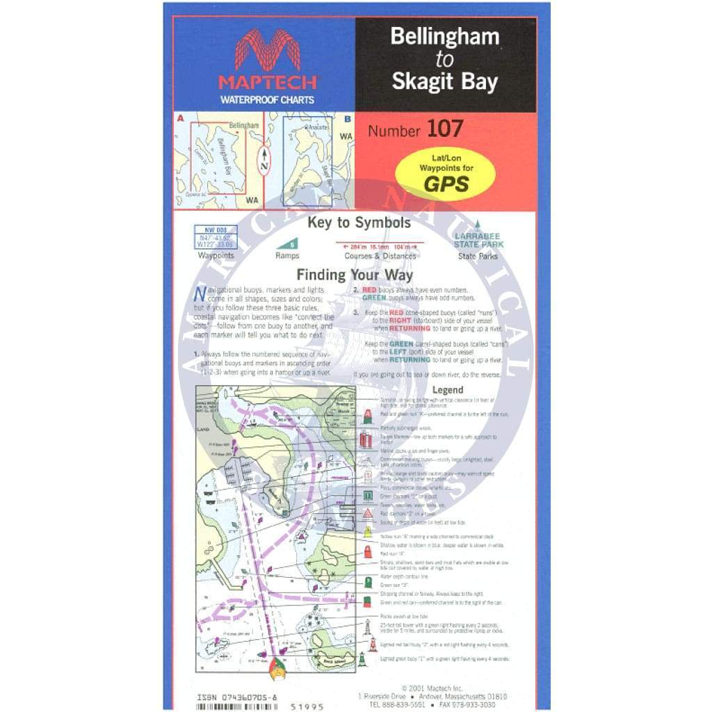 Bellingham to Skagit Bay Waterproof Chart, 1st Edition