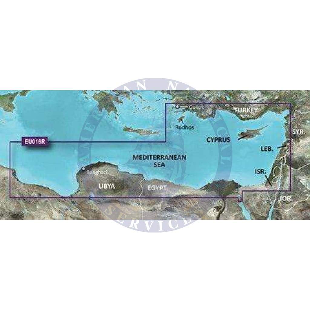 Bluechart G2 microSD™/SD™ card: HEU016R - Mediterranean Southeast