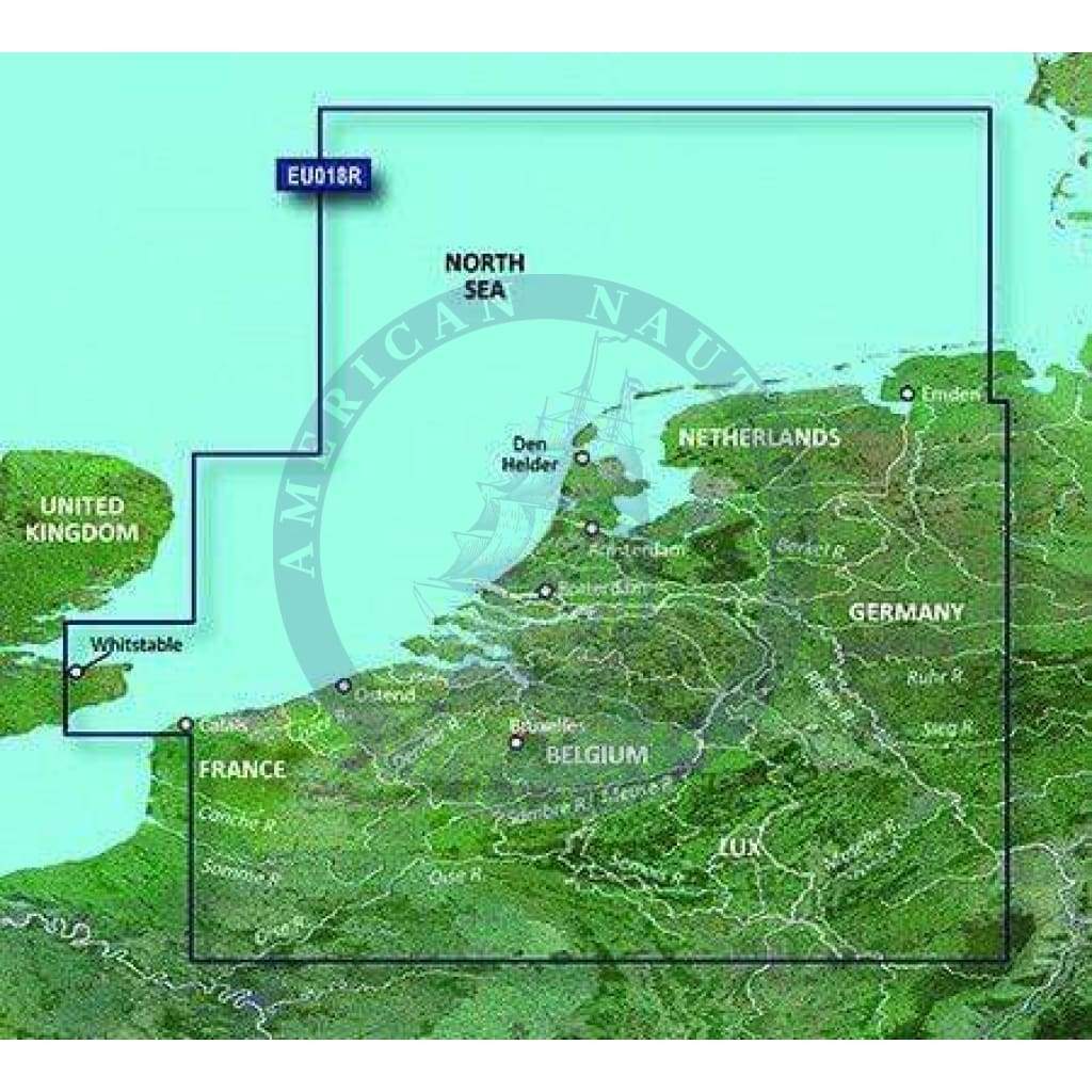 Bluechart G2 microSD™/SD™ card: HEU018R - Benelux Offshore & Inland Waters