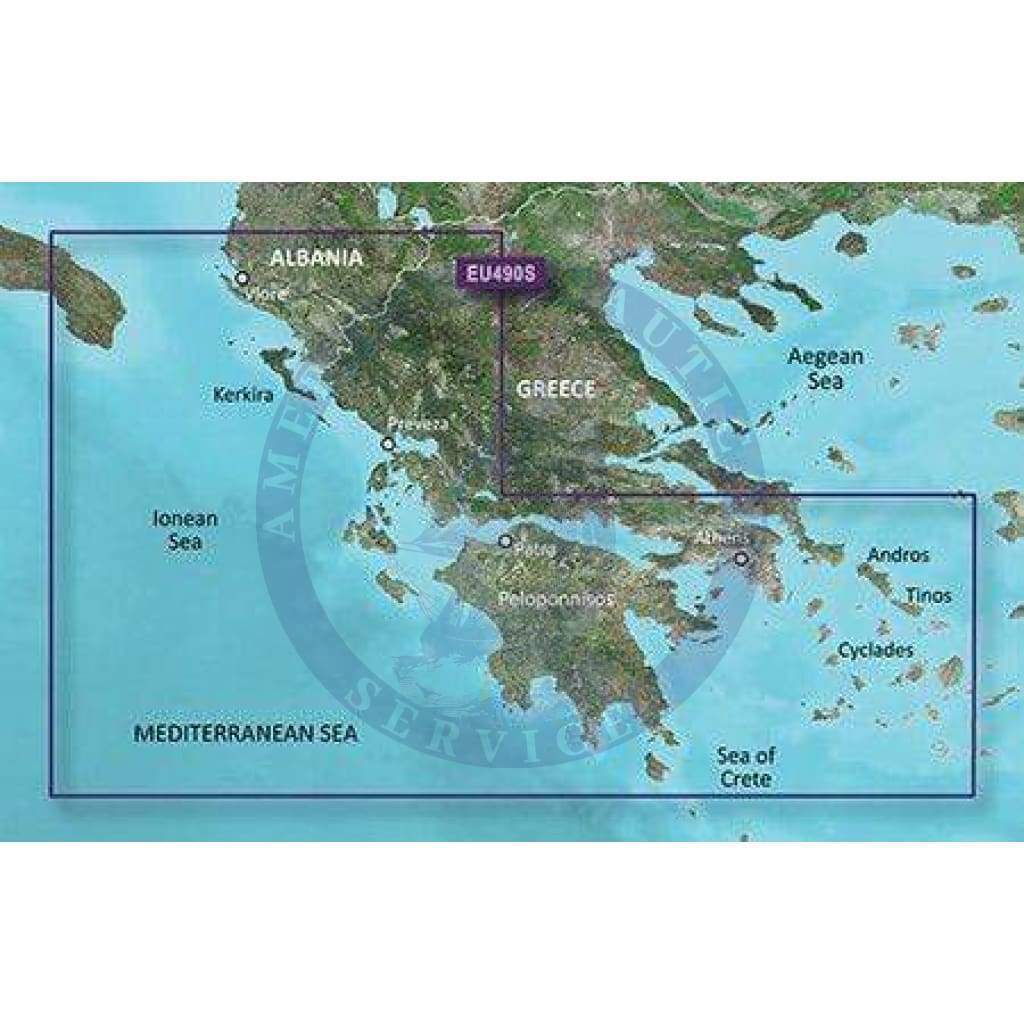Bluechart G2 microSD™/SD™ card: HEU490S - Greece West Coast and Athens
