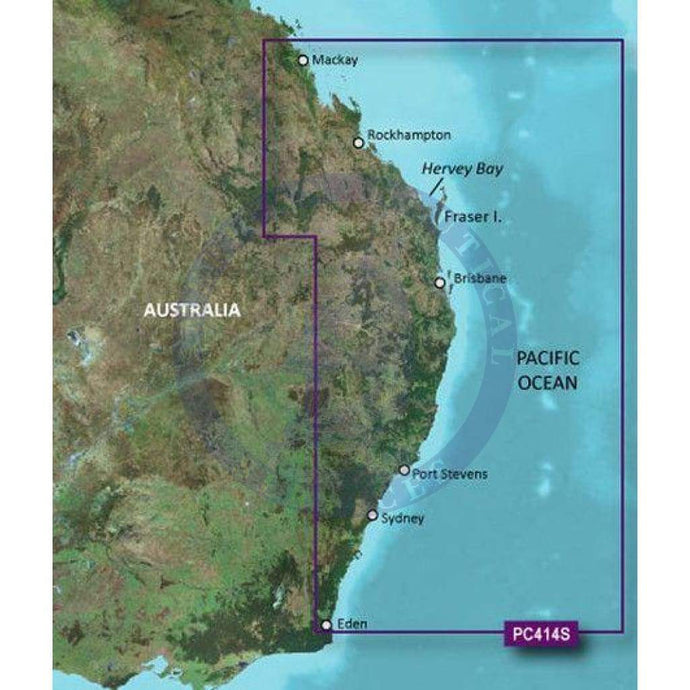 Bluechart G2 microSD™/SD™ card: HPC414S - Mackay to Twofold Bay