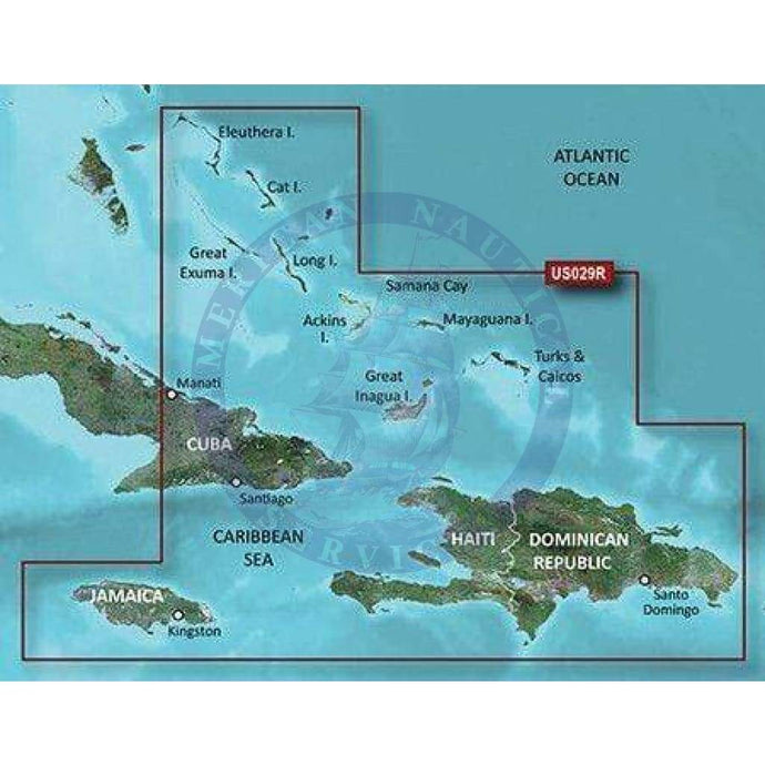 Bluechart G2 microSD™/SD™ card: HUS029R - Southern Bahamas