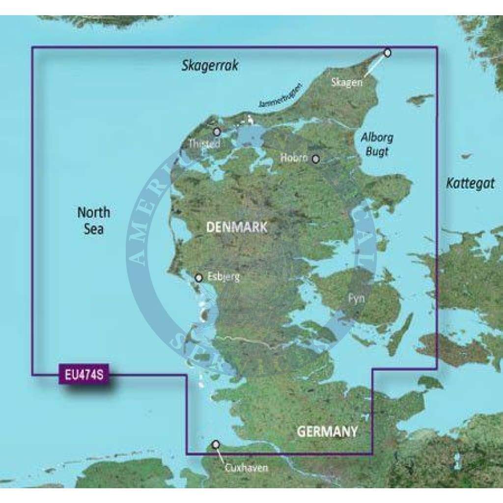 Bluechart G2 microSD™/SD™ card: HXEU474S - Northern Denmark & the Eider