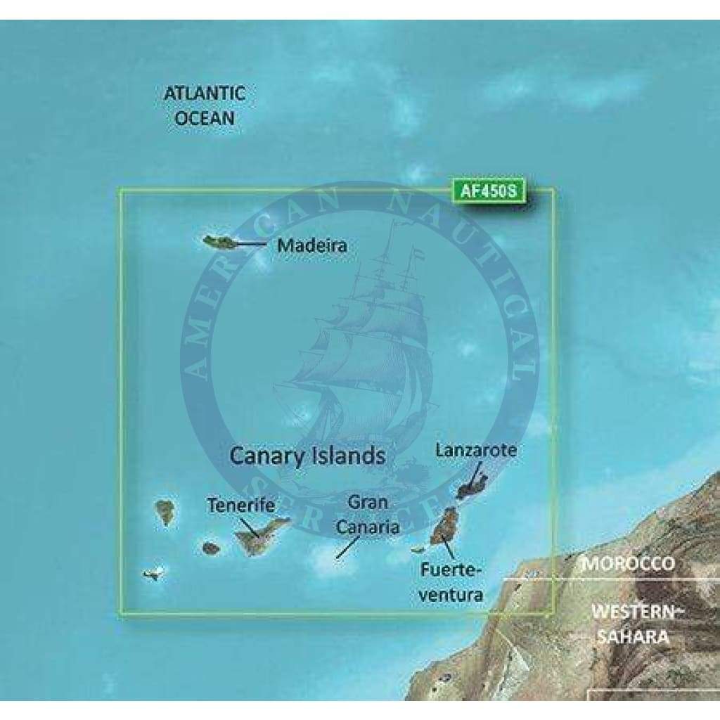 Bluechart G2 Vision microSD™/SD™ card: VAF450S-Madeira and Canary Islands