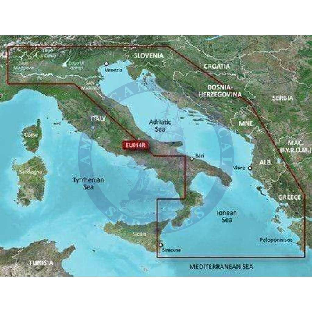 Bluechart G2 Vision microSD™/SD™ card: VEU014R-Italy, Adriatic Sea