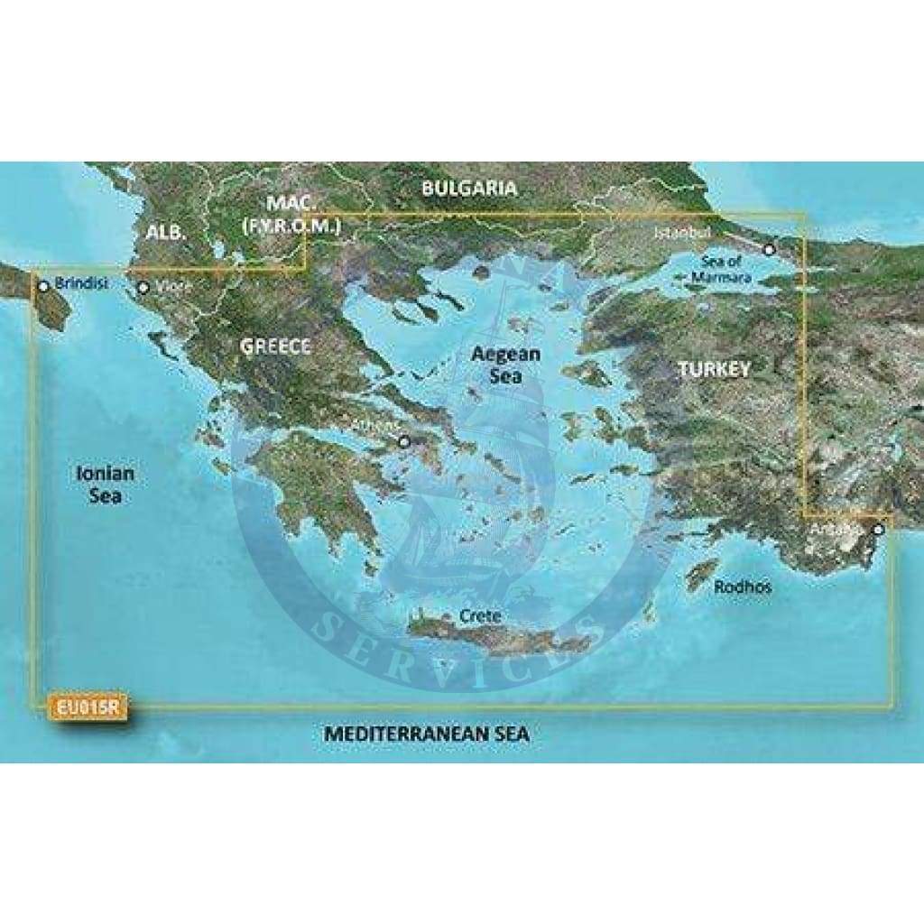 Bluechart G2 Vision microSD™/SD™ card: VEU015R - Aegean Sea and Sea of Marmara