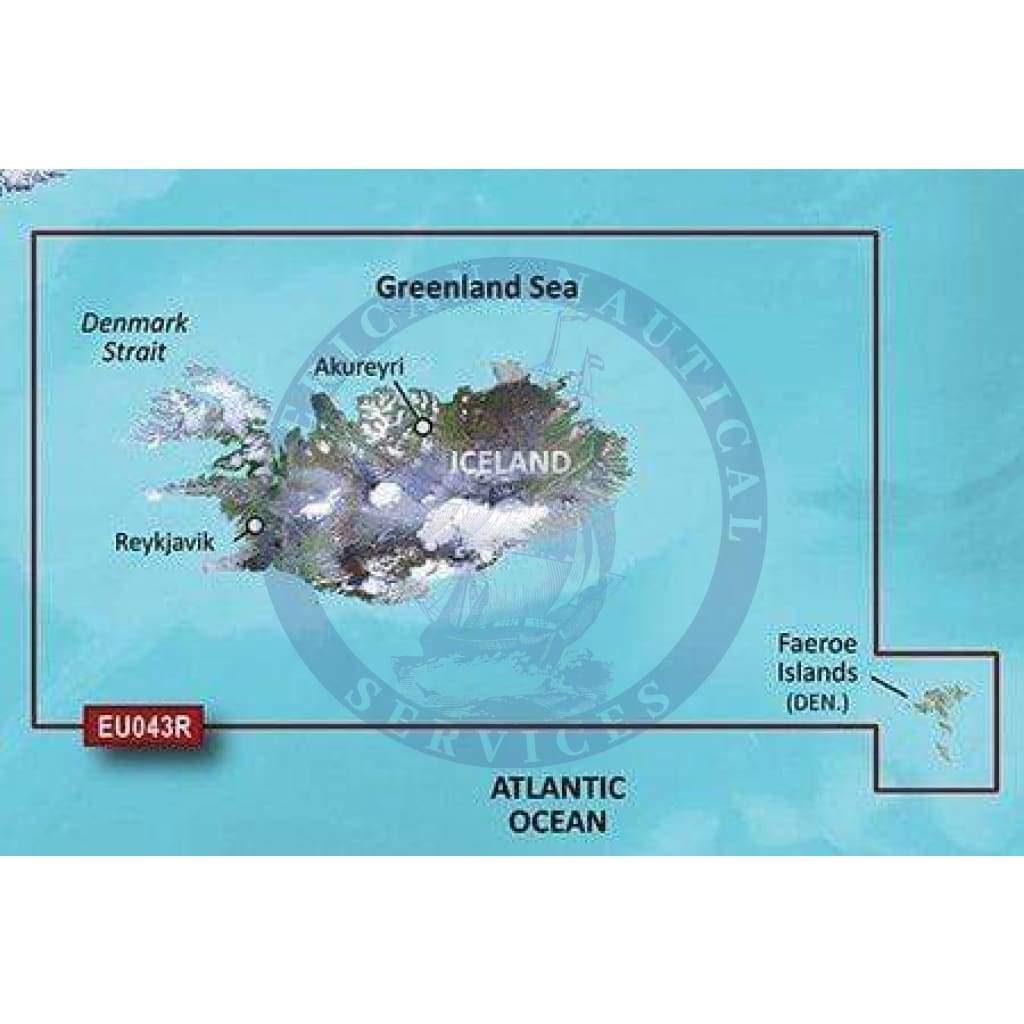Bluechart G2 Vision microSD™/SD™ card: VEU043R-Iceland and Faeroe Islands