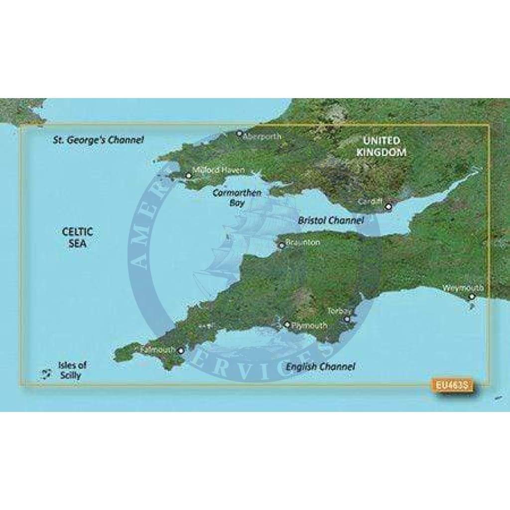 Bluechart G2 Vision microSD™/SD™ card: VEU463S-Bristol Channel and England S/W
