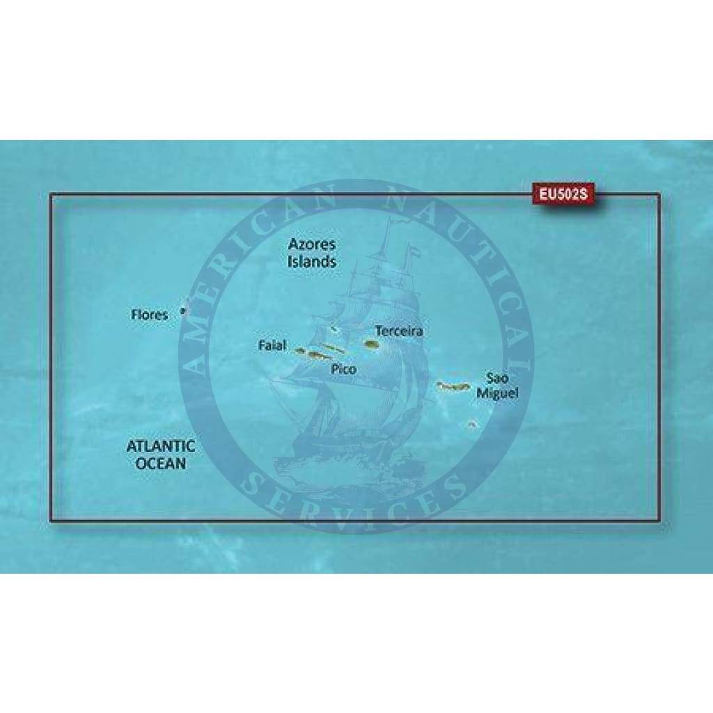 Bluechart G2 Vision microSD™/SD™ card: VEU502S-Azores Islands