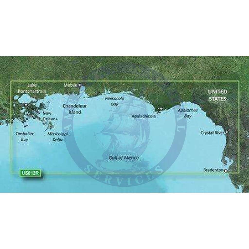 Bluechart G2 Vision microSD™/SD™ card: VUS012R-Tampa to New Orleans