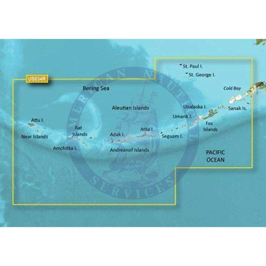 Bluechart G2 Vision microSD™/SD™ card: VUS034R-Aleutian Islands