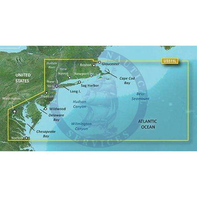 Bluechart G2 Vision microSD™/SD™ card: VUS511L-Boston-Norfolk