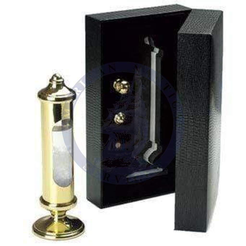 Brass Stormglass in Black Gift Box (Weems & Plath 200)