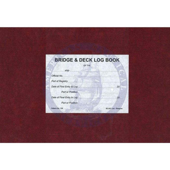 Bridge & Deck Log Book (No. 133) (3-Months)