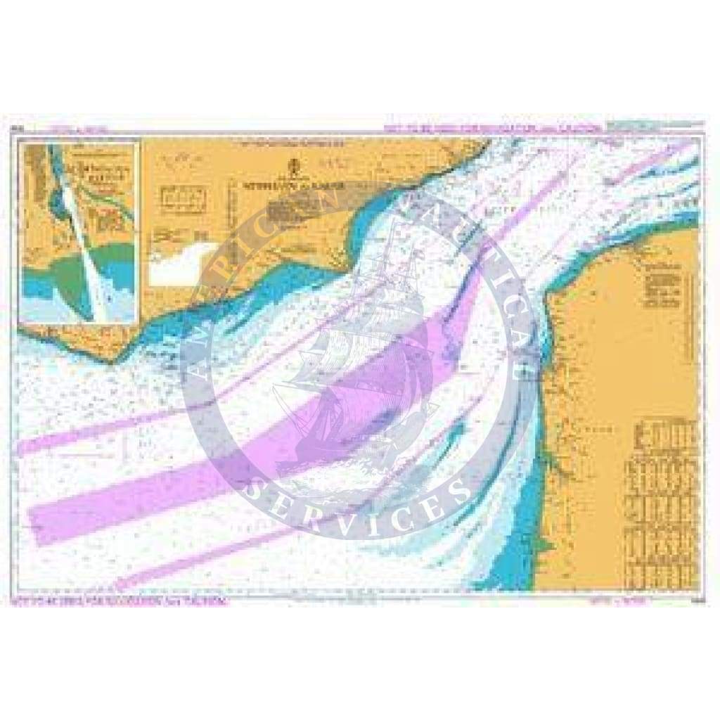 British Admiralty Instructional Chart 5046: English Channel - Newhaven to Calais