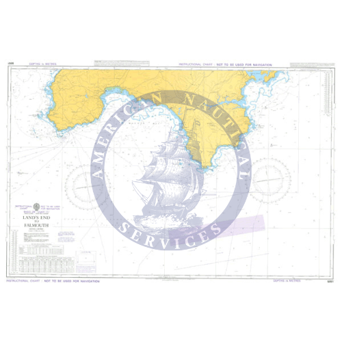 British Admiralty Instructional Chart 5051: Land's End to Falmouth