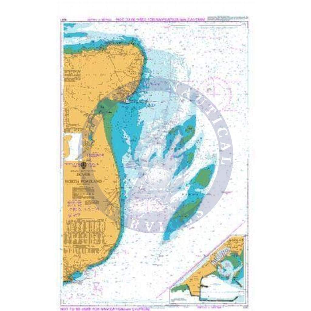 British Admiralty Instructional Chart 5061: Dover to North Foreland