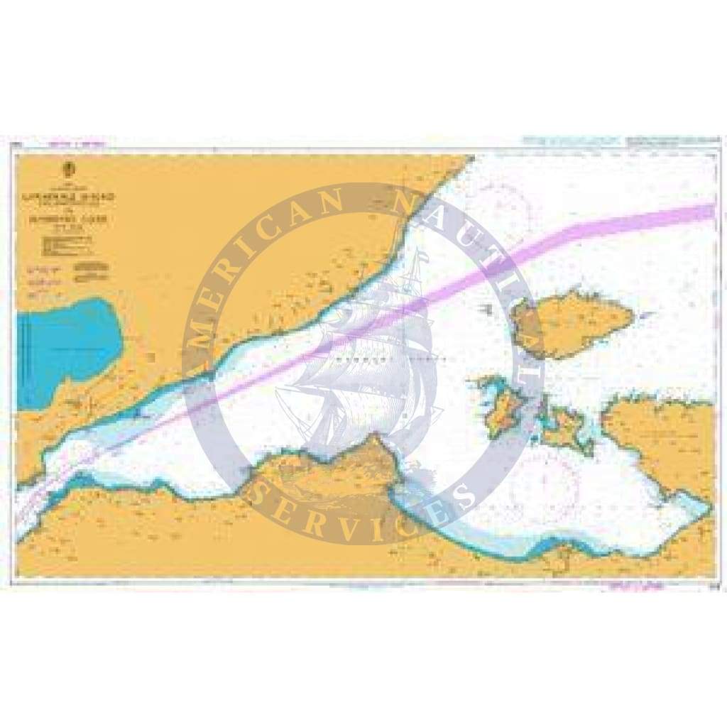 British Admiralty Nautical Chart  1004: Turkey, Marmara Denizi, Çanakkale Bogazi (The Dardanelles) to Marmara Adasi