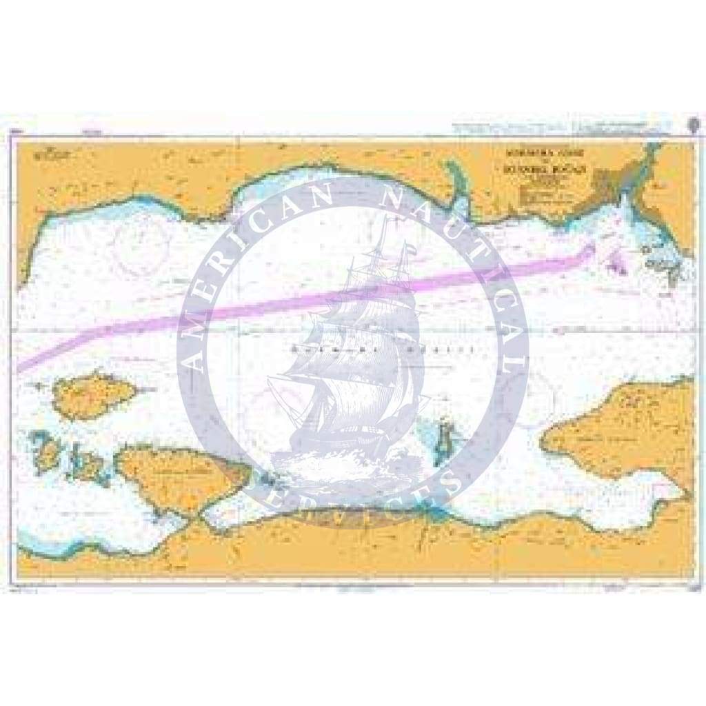 British Admiralty Nautical Chart 1005: Turkey – Marmara Denizi, Marmara Adasi to Istanbul Bogazi (The Bosporus)
